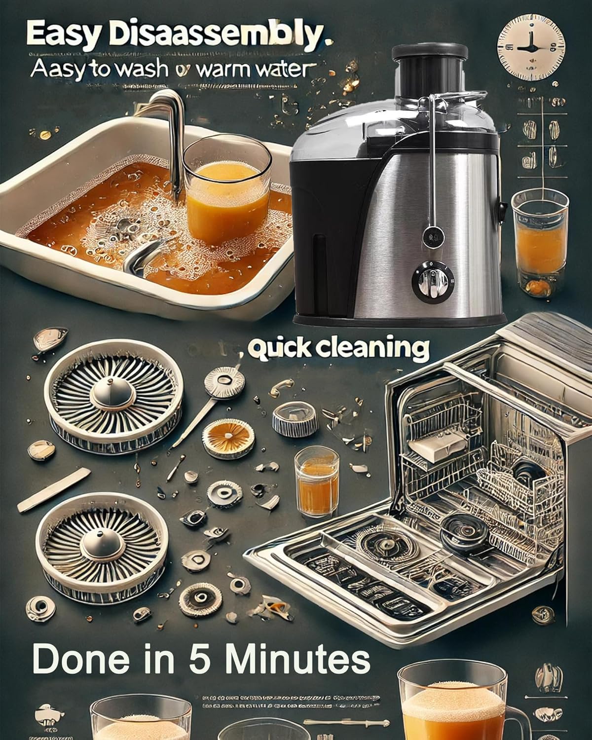 عصارة فواكهة وخضروات كهربائية بالطرد المركزي RAF - Image 6