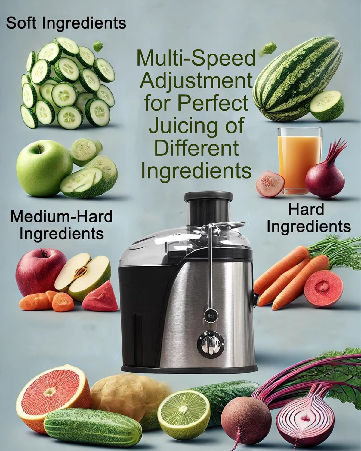 عصارة فواكهة وخضروات كهربائية بالطرد المركزي RAF - Image 3