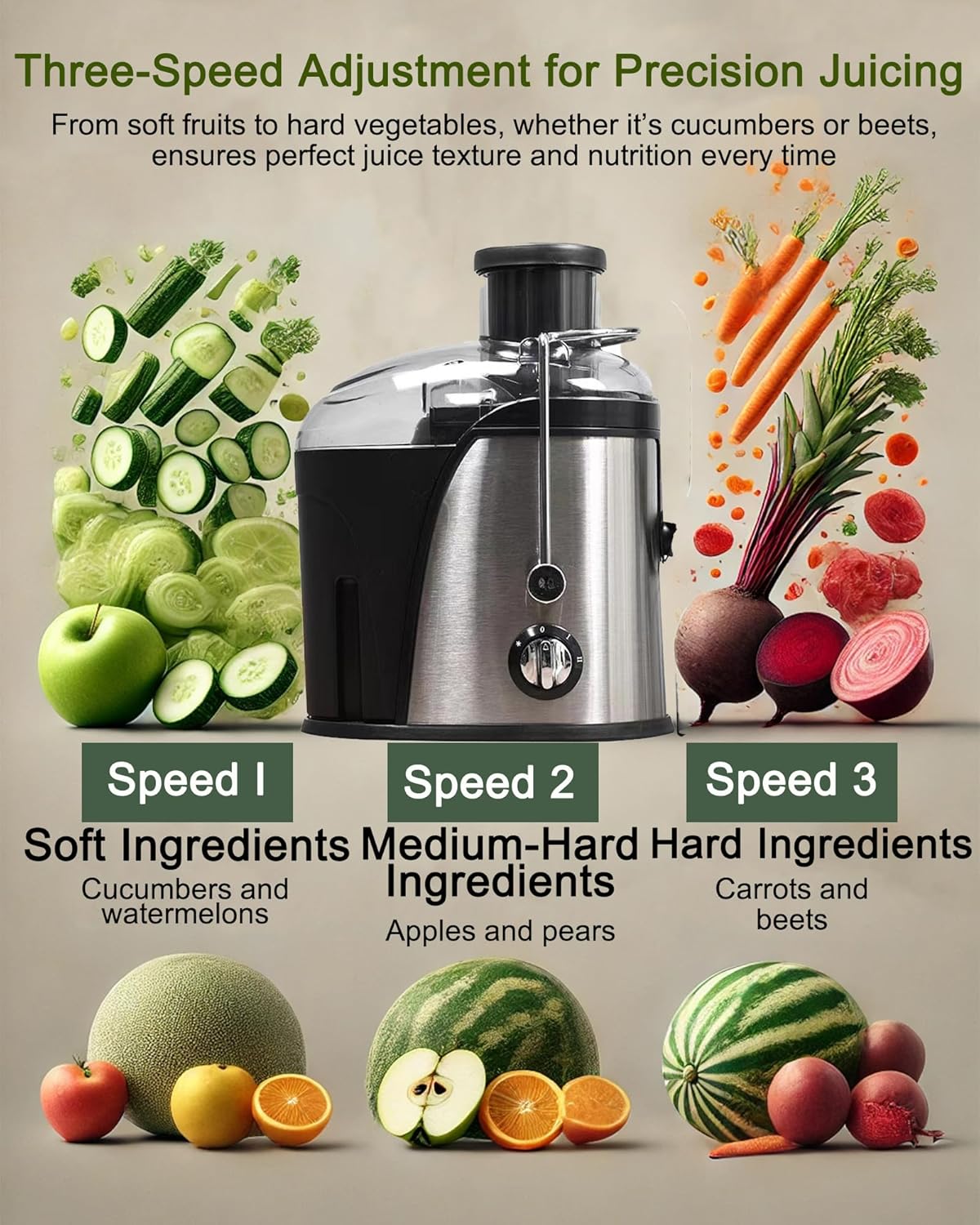 عصارة فواكهة وخضروات كهربائية بالطرد المركزي RAF - Image 2